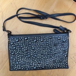 Charming Charlie Pewter Convertible Clutch